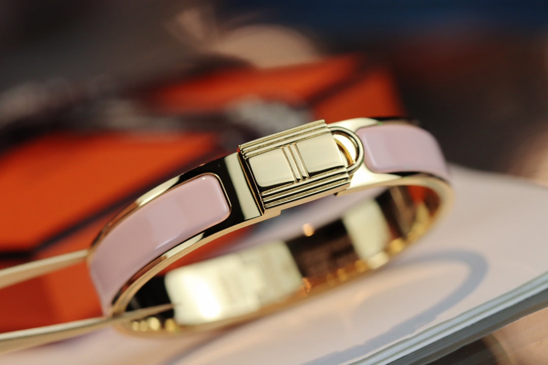 HELENE LOCK PINK GOLD BRACELET PINK