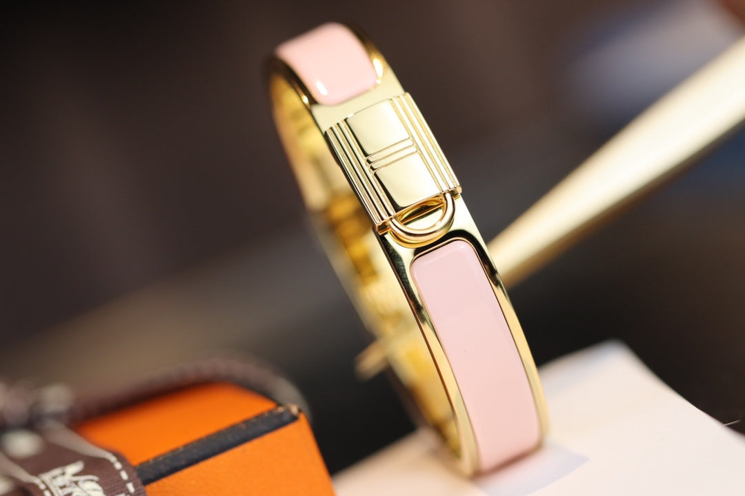 HELENE LOCK PINK GOLD BRACELET PINK