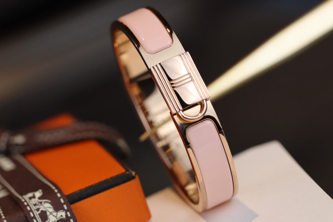 HELENE LOCK PINK GOLD BRACELET PINK