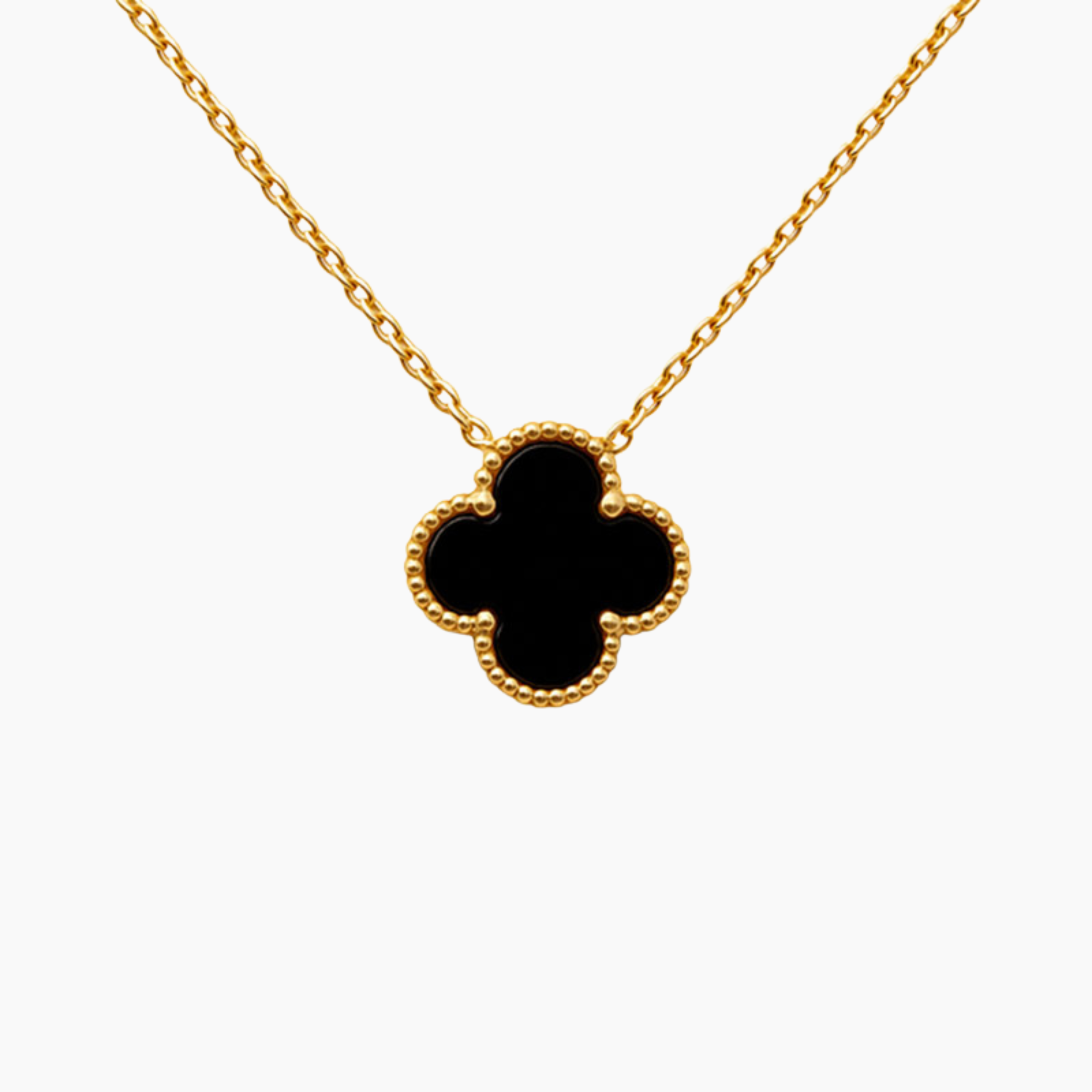 CLOVER | BLACK NECKLACE