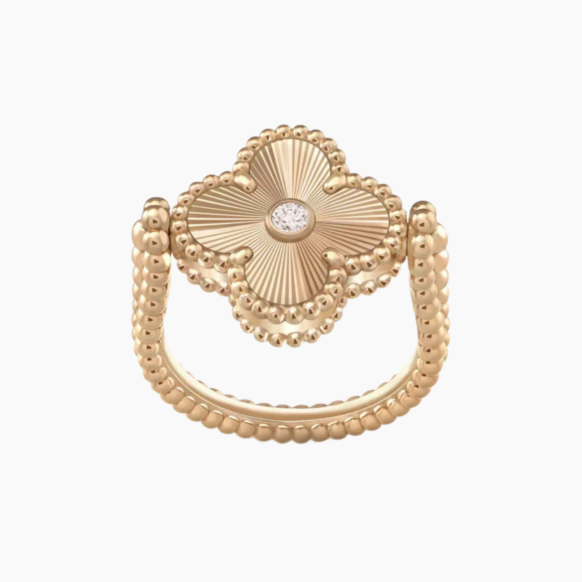CLOVER RIVERSIBLE ROSE GOLD RING