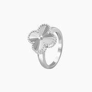 CLOVER SILVER RING