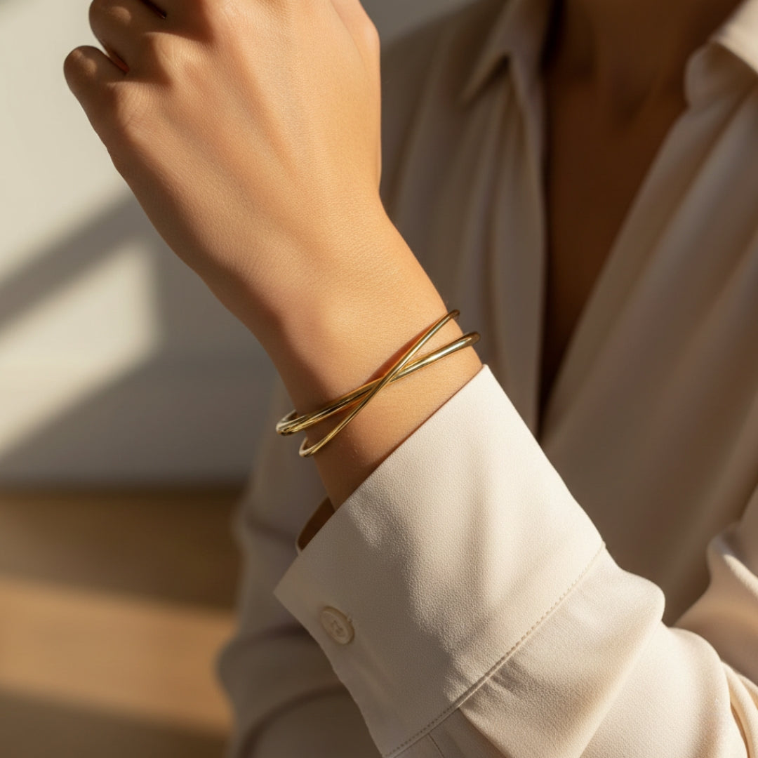 Golden Twist Bracelet