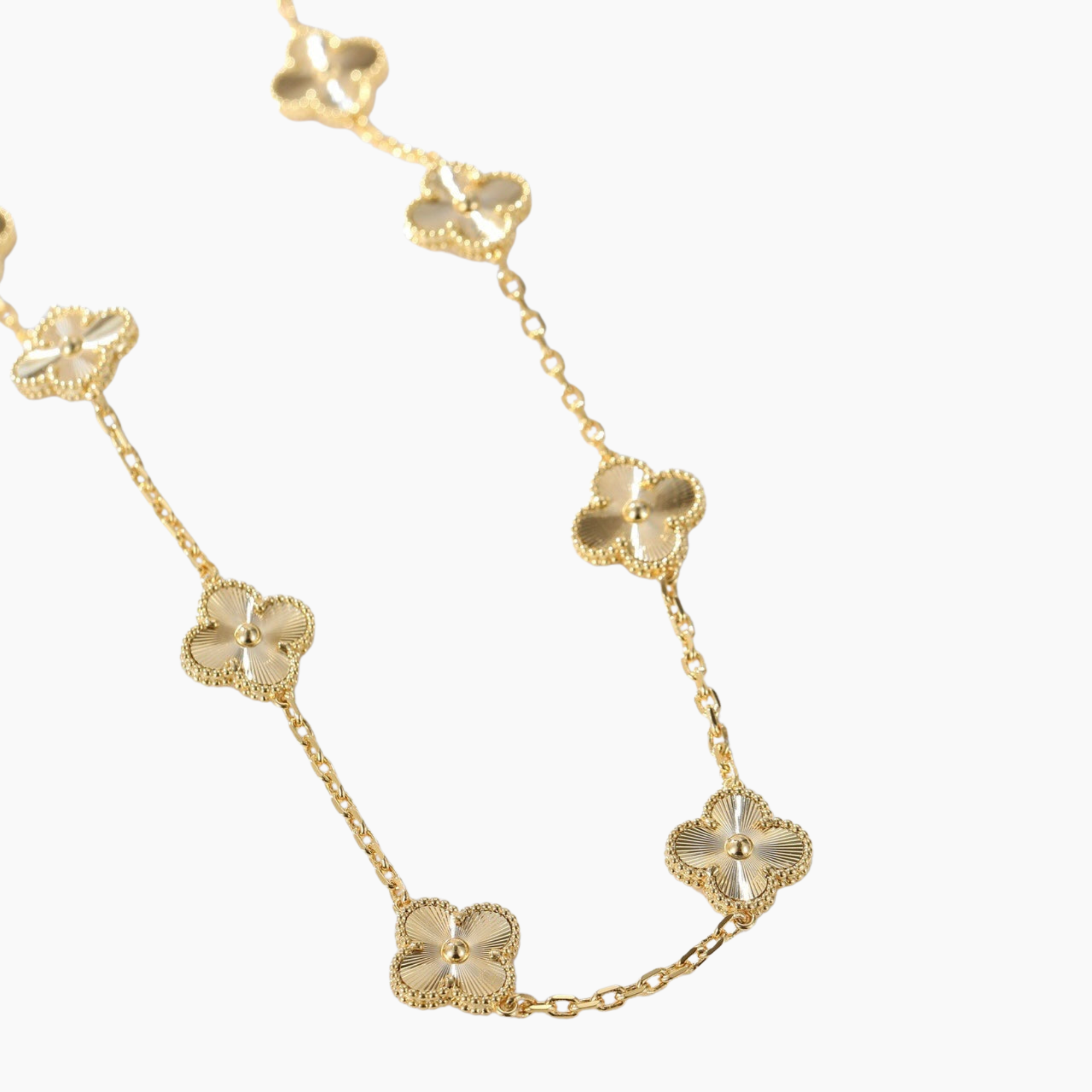 CLOVERS THE 10-MOTIFS LASER NECKLACE