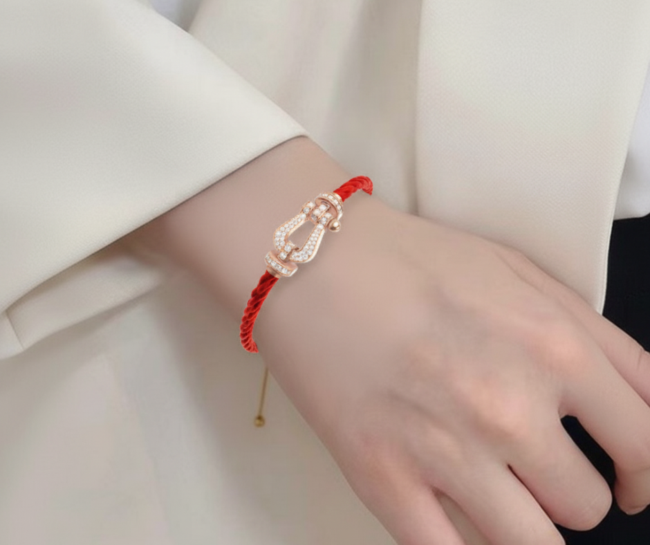 FORCE LARGE HORSESHOE FULL DIAMOND BRACELET VARIANTS