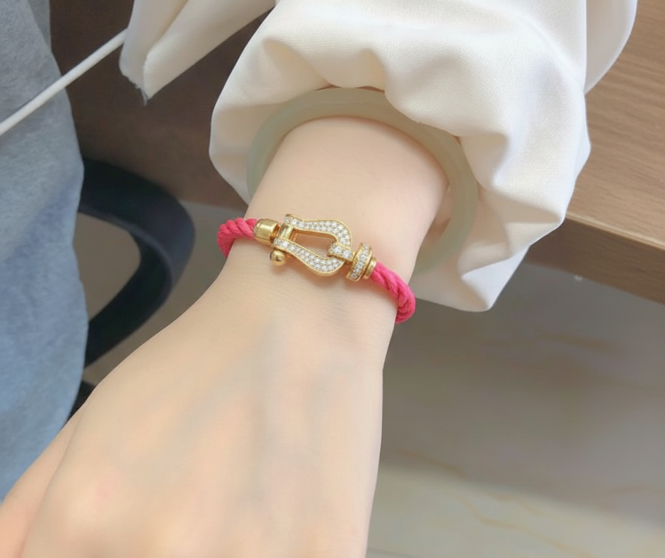 FORCE LARGE HORSESHOE FULL DIAMOND BRACELET VARIANTS 2