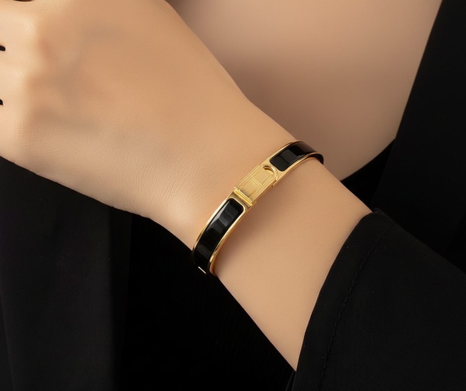 HELENE LOCK BRACELET GOLD