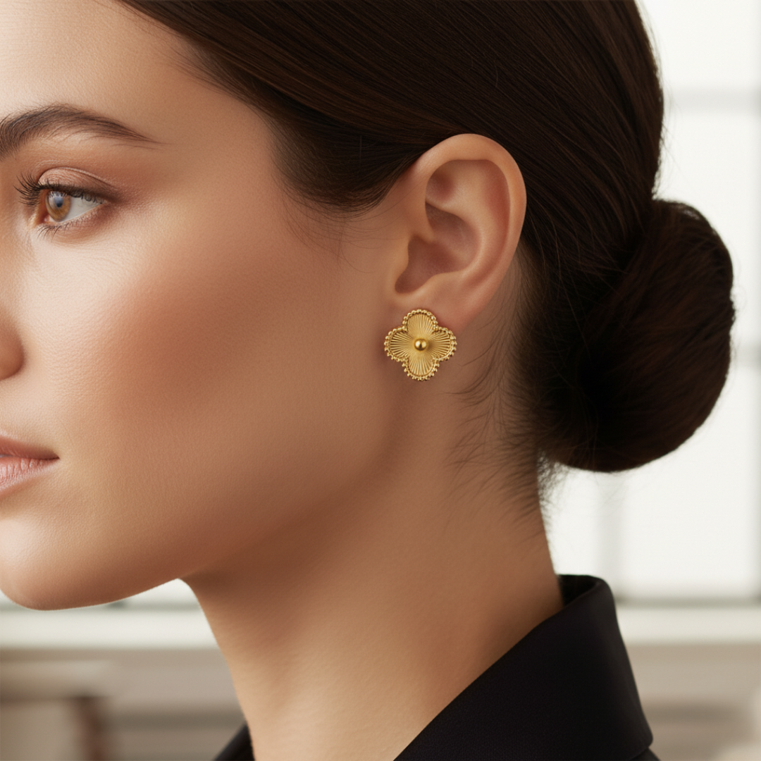 CLOVER | GOLD EARRINGS