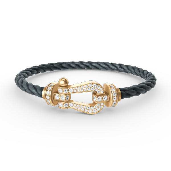 FORCE LARGE HORSESHOE FULL DIAMOND BRACELET GOLD VARIANTS