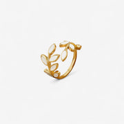 Serene Gold Leaf Ring