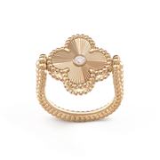 CLOVER RIVERSIBLE ROSE GOLD RING