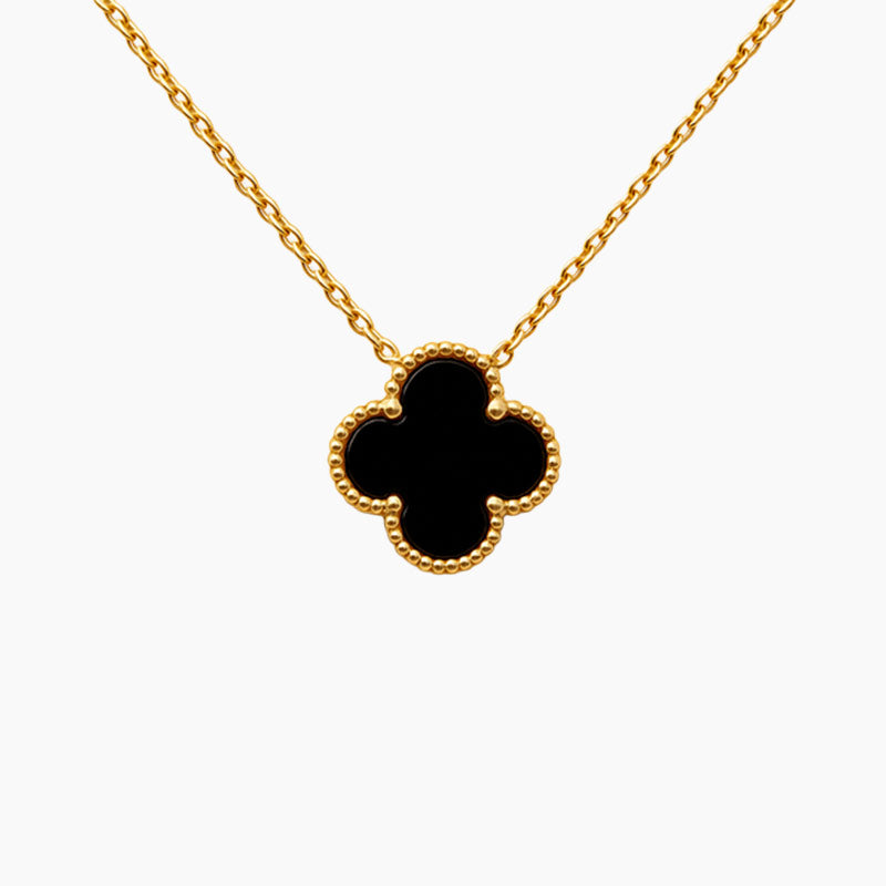 CLOVER | BLACK NECKLACE