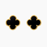 CLOVER | BLACK EARRINGS