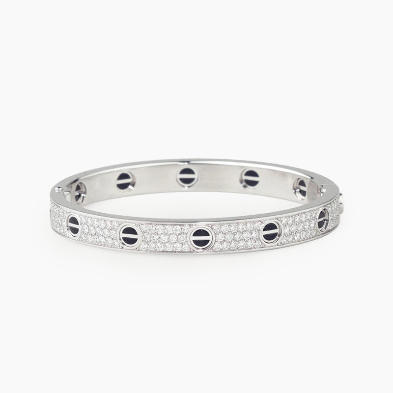 LOVE BRACELET 6.1MM DIAMOND-PAVED CERAMIC