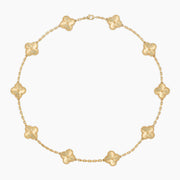 CLOVER 10 MOTIFS LASER NECKLACE