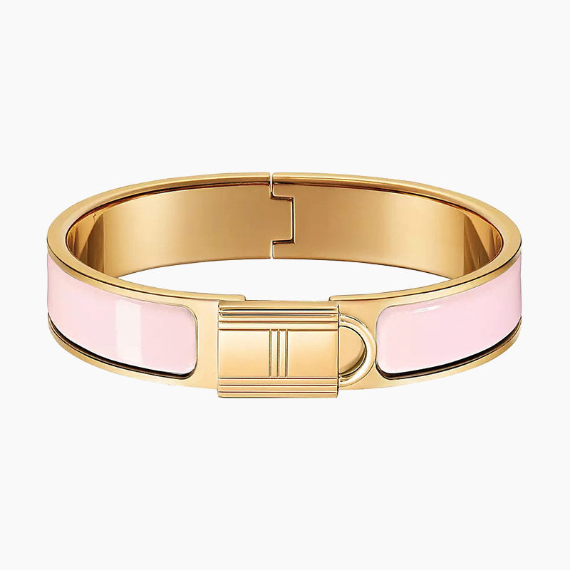 HELENE LOCK PINK GOLD BRACELET PINK
