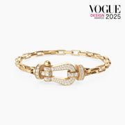 FORCE LARGE HORSESHOE CLASP  METAL BRACELET VARIANTS